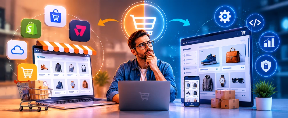 Plataformas Prontas ou Criar um E-commerce Próprio